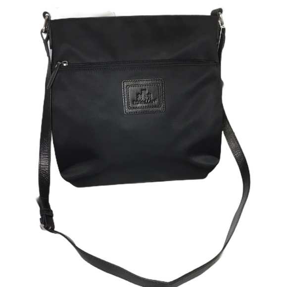 rowallan black leather bag